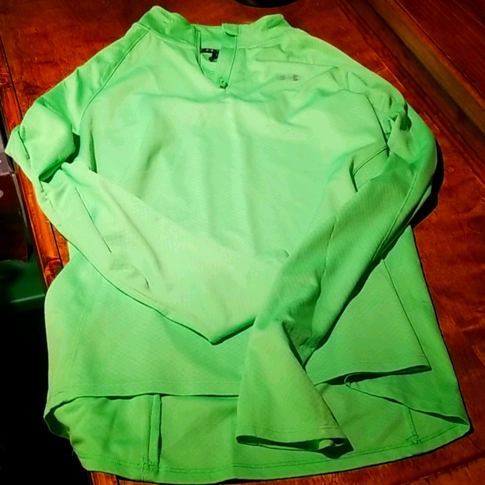 Lime green Under armour long sleeve